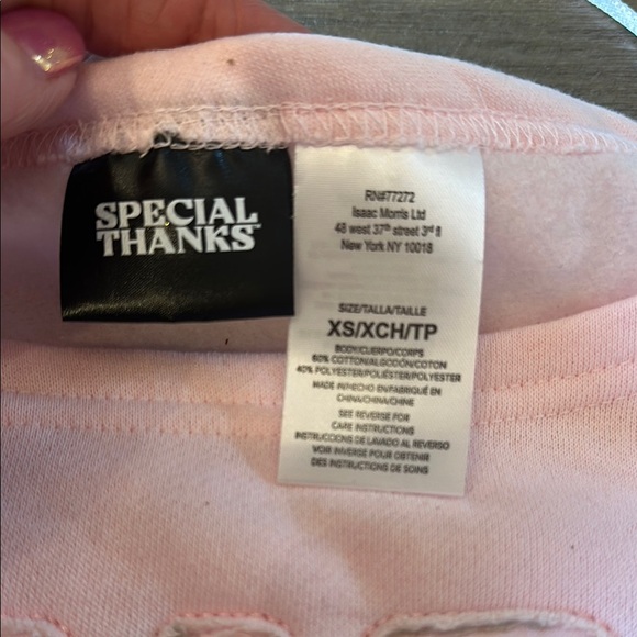 Special Thanks Pink Sweatshirt with 'Loved' Appliqué - Picture 3 of 5